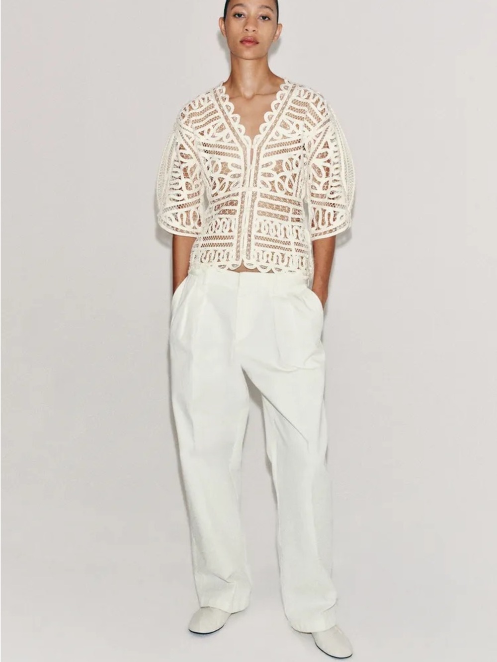 ZW COLLECTION CROCHET TOP - Picture 2 of 11